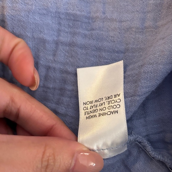 Apiece Apart Light Blue Ruffled Blouse - Picture 16 of 16